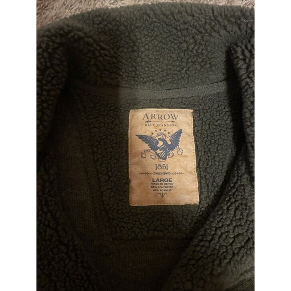 Men’s ARROW BLUE JEAN CO.  1/4 Quarter Zip Jacket Size Large - Picture 2 of 4